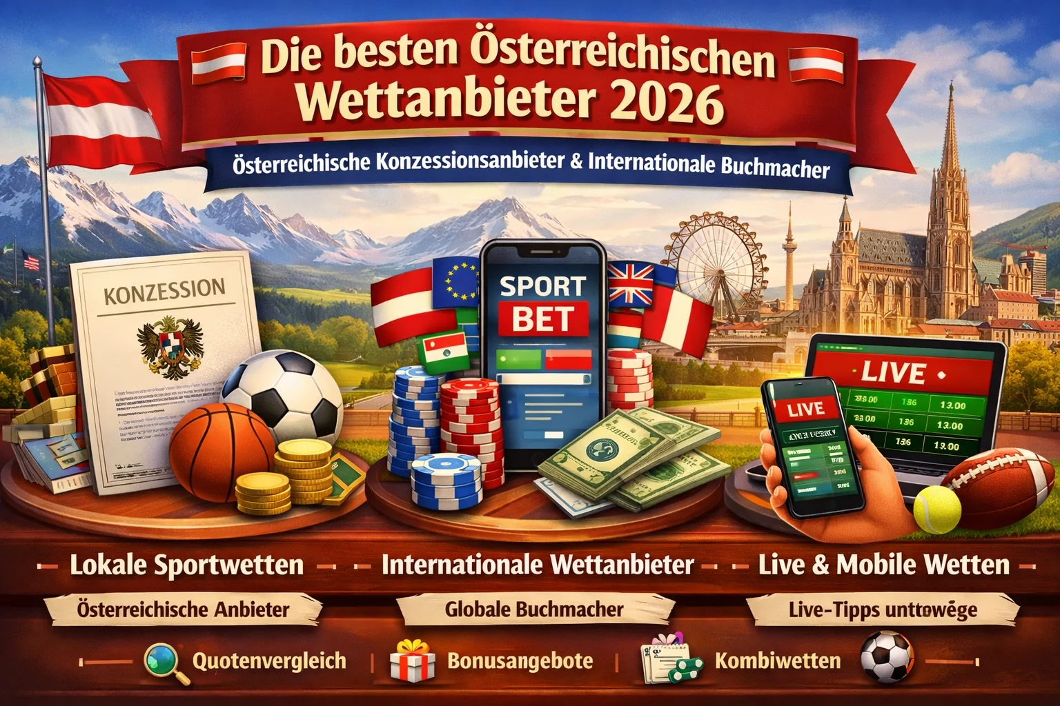 Wettoptionen sind am wichtigsten für Österreich